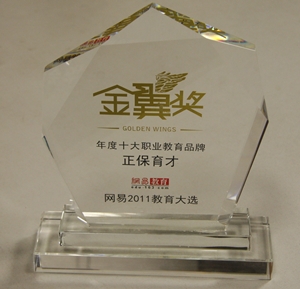 正保育才獲“年度十大職業教育品牌”榮譽 