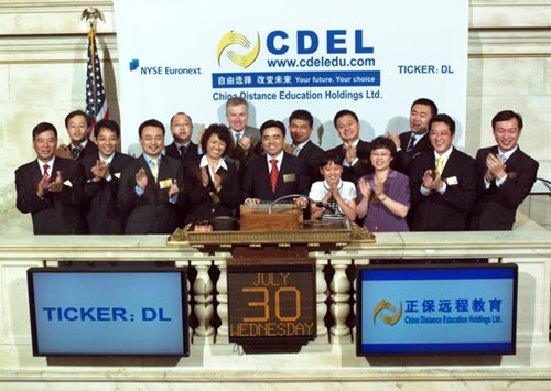 2008年7月30日，正保遠程教育在美國紐交所上市